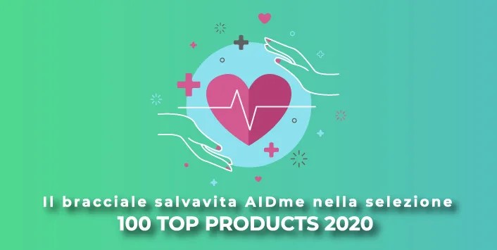 Il bracciale salvavita AIDme nella selezione 100 Top Products 2020