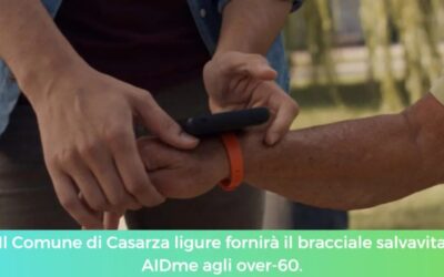 Il Comune di Casarza ligure fornirà il bracciale salvavita AIDme agli over-60