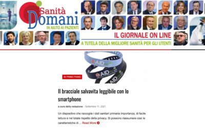 Sanità Domani: “Il bracciale salvavita leggibile con lo smartphone”